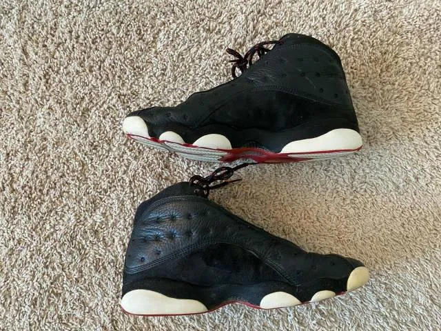 1998 Nike Air Jordan XIII 13 OG PLAYOFF BLACK RED WHITE ...