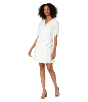 1.STATE Wrap Front Mini Dress Women's