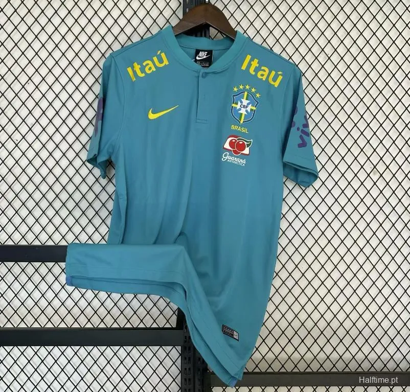 2022 Brazil Blue POLO Jersey