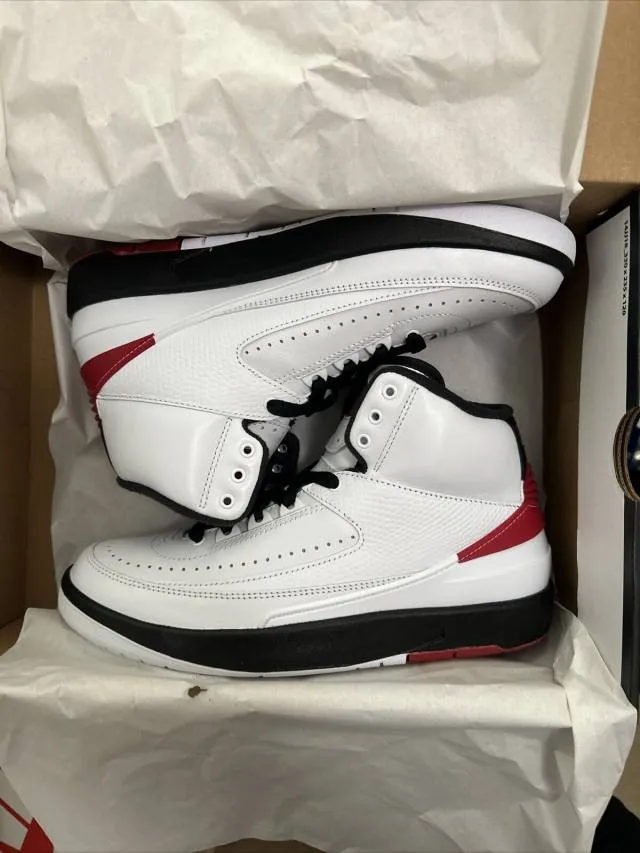 2022 nike air jordan 2 og retro chicago 4-7y white varsity r