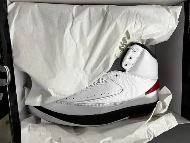 2022 nike air jordan 2 og retro chicago 4-7y white varsity r