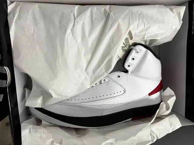 2022 nike air jordan 2 retro og chicago 10 white varsity...