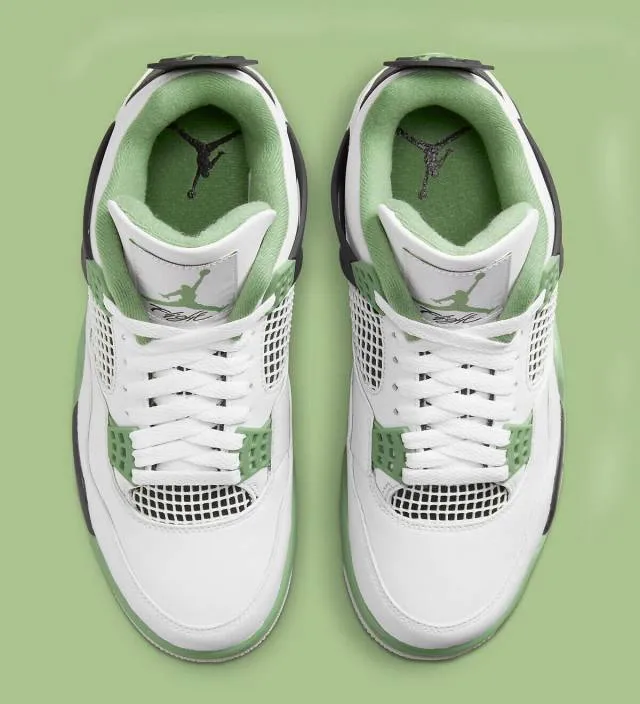 2023 Wmns Nike Air Jordan 4 Retro Seafoam 6-8 White Oil ...