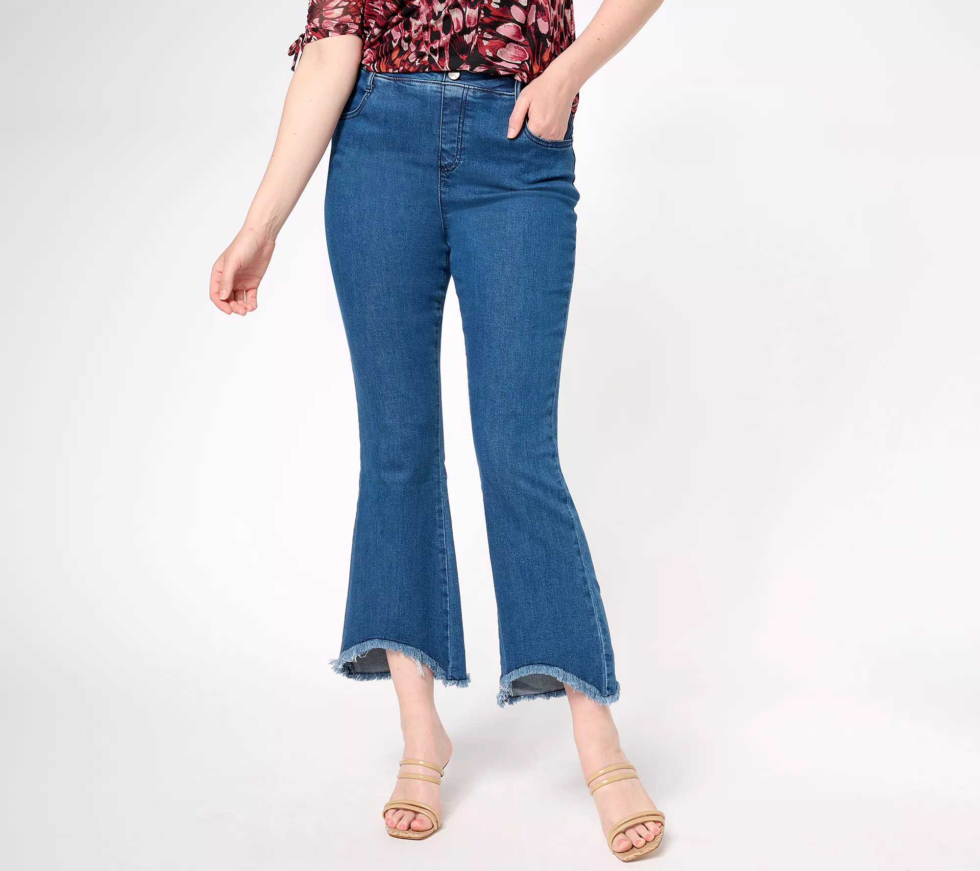 "As Is" Women With Control Regular Wonder Denim Kick Flare Jeans