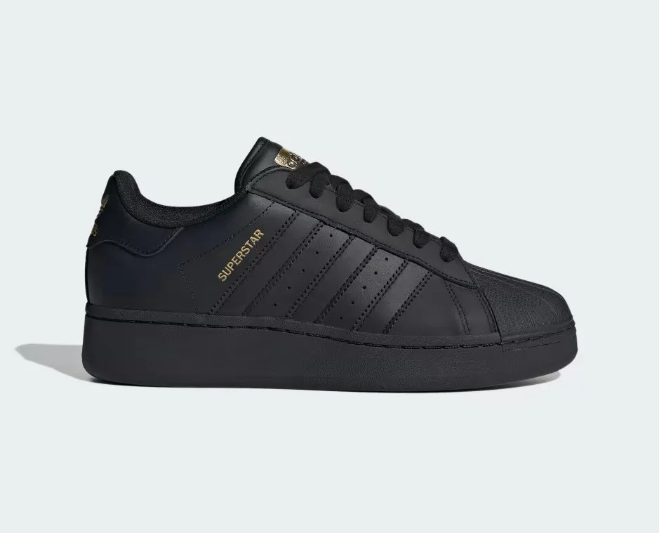 Adidas Originals Superstar XLG Core Black Gold Metallic ID4656