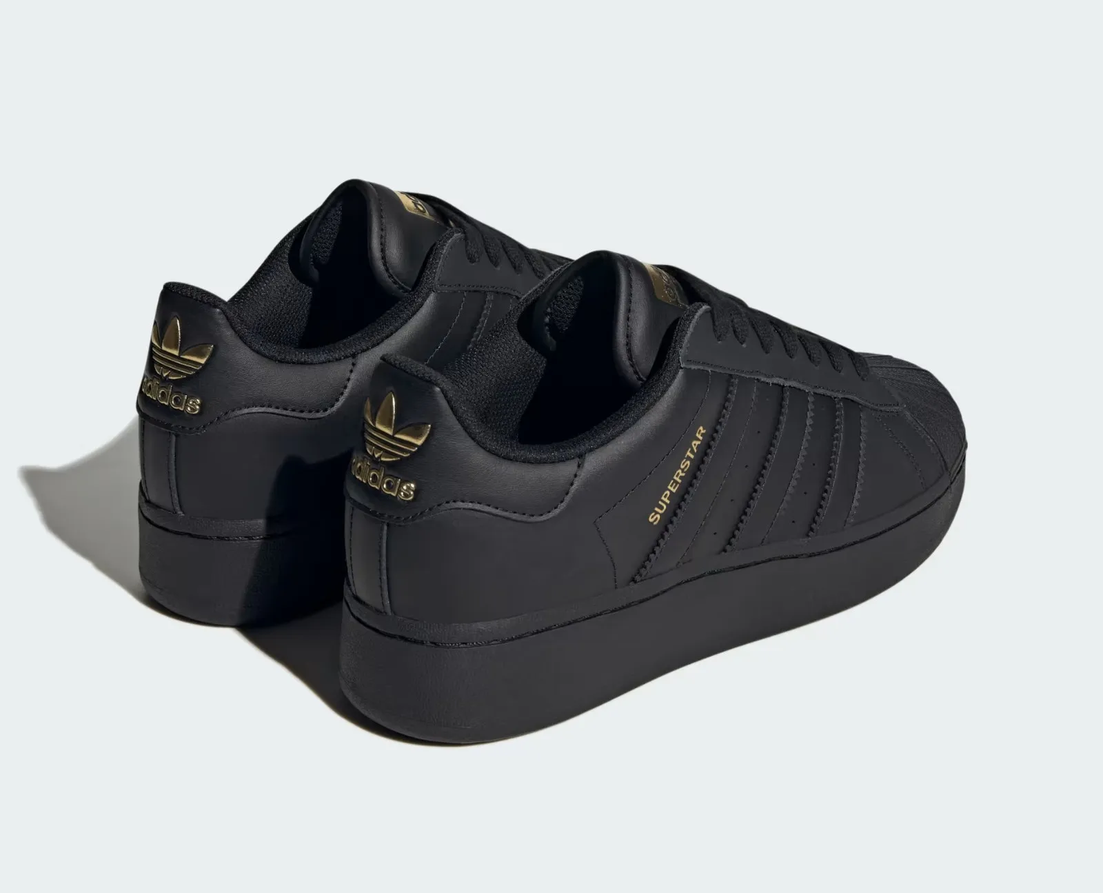 Adidas Originals Superstar XLG Core Black Gold Metallic ID4656