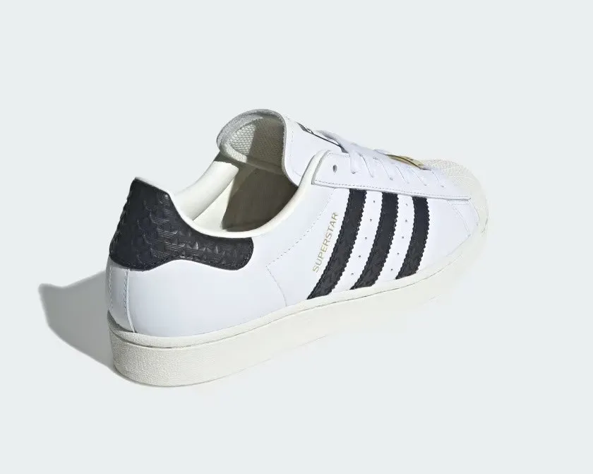 Adidas Superstar Cloud White Core Black Gold Metallic IF3637