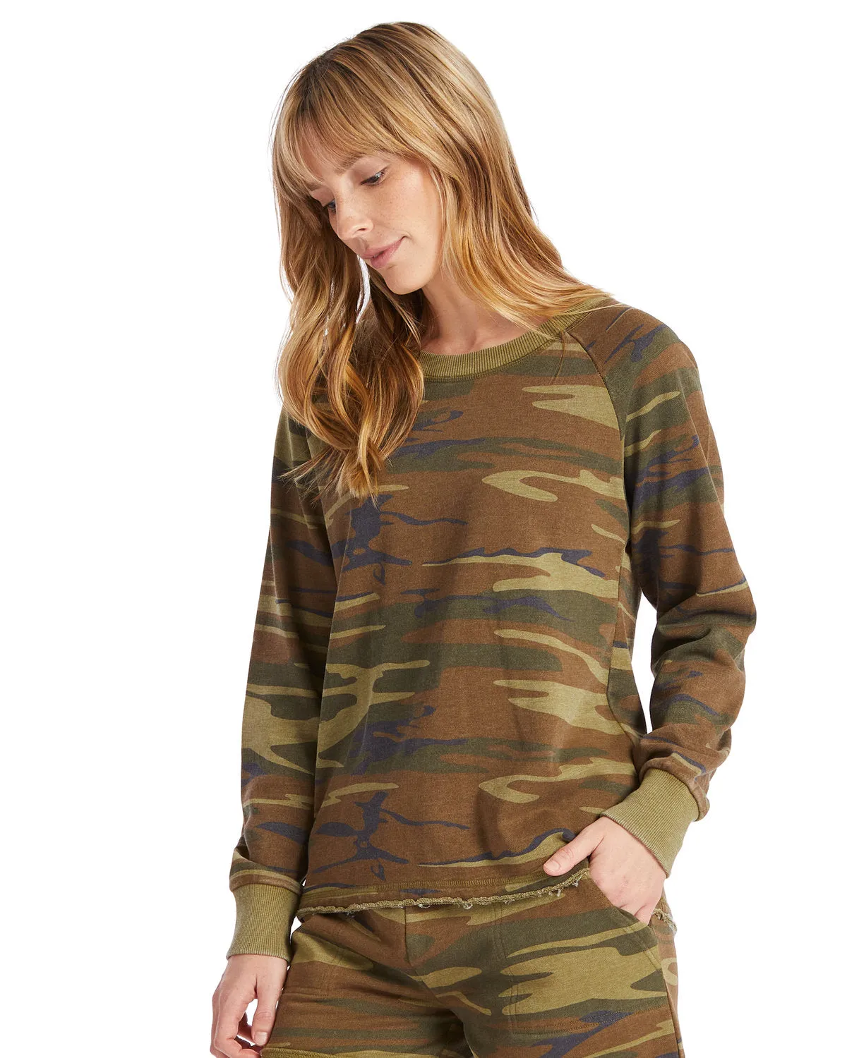 Alternative Ladies' Lazy Day Pullover, Camo