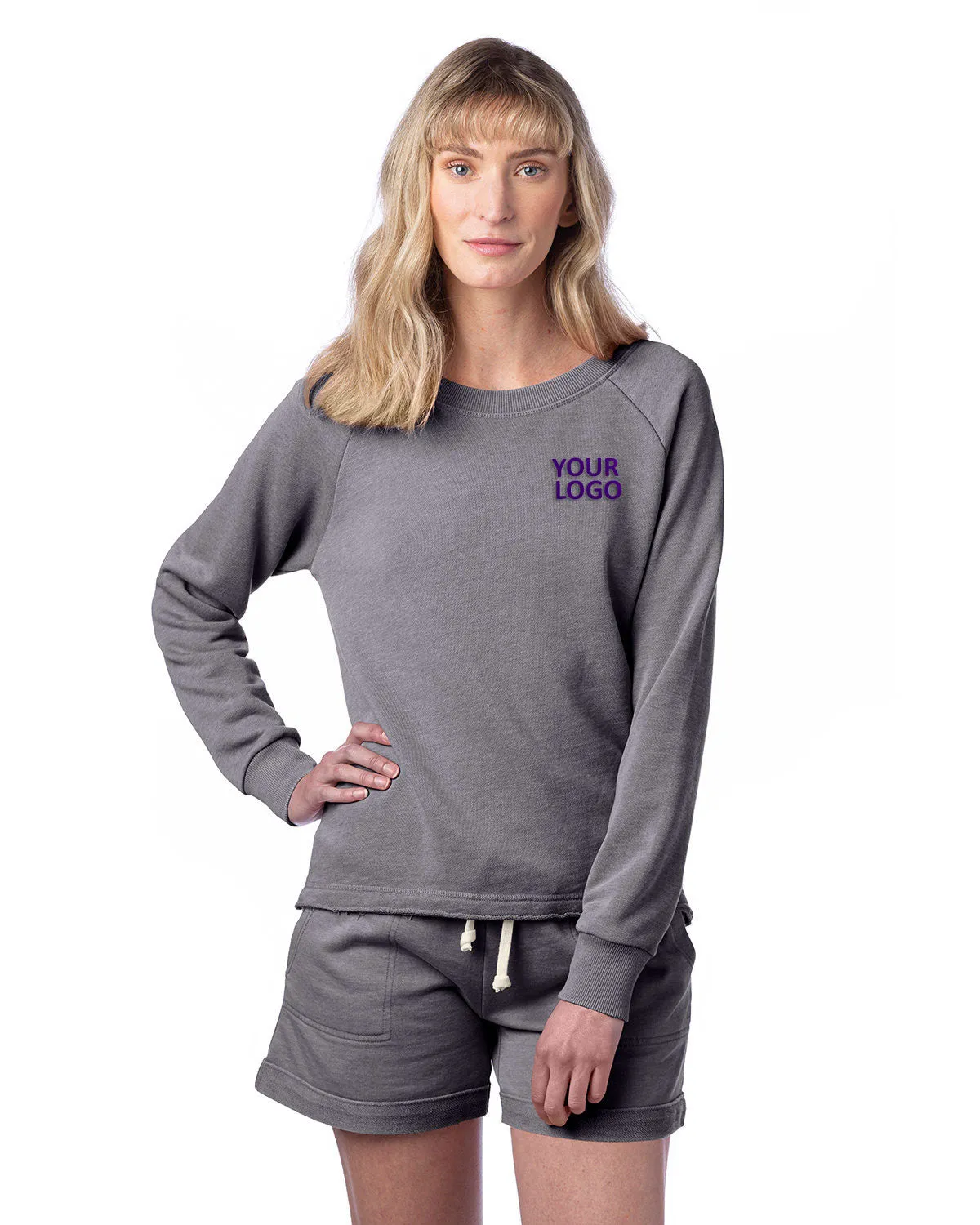 Alternative Ladies' Lazy Day Pullover, Nickel