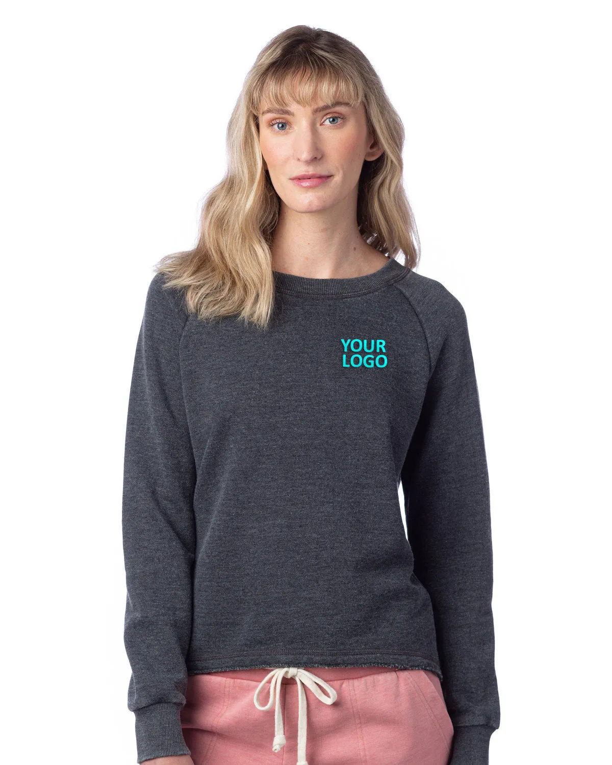 Alternative Ladies' Lazy Day Pullover, Washed Black