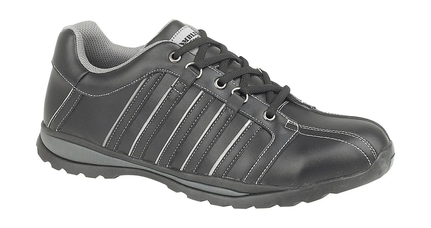 Amblers Safety Mens FS50 Leather Safety Trainers Black