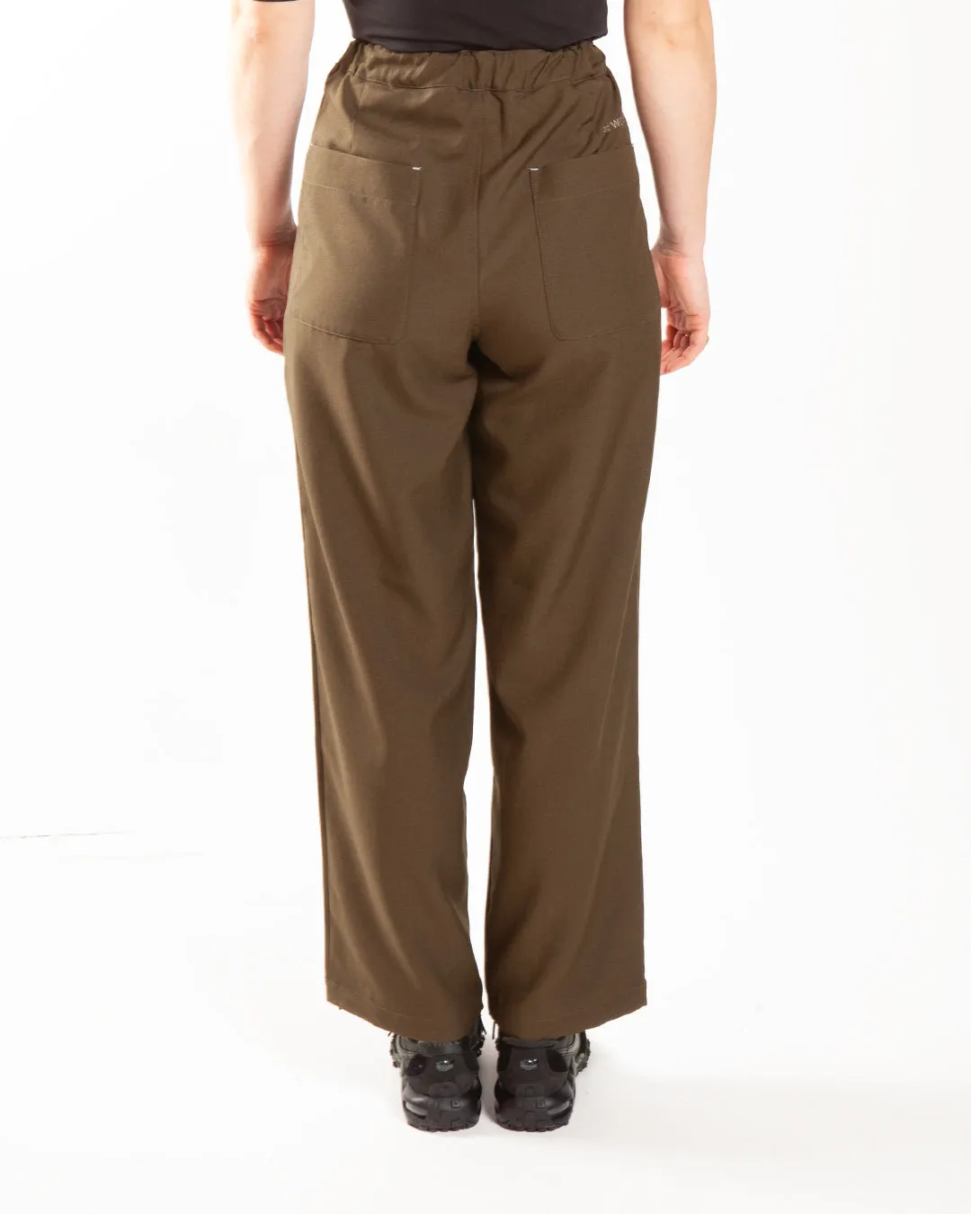 and wander Twill Wide Pants Khaki