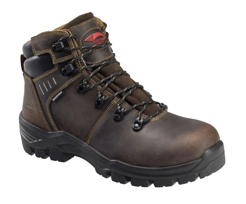 Avenger 7401 Foundation 6" Waterproof Carbon Nanofiber Toe Boot - Brown