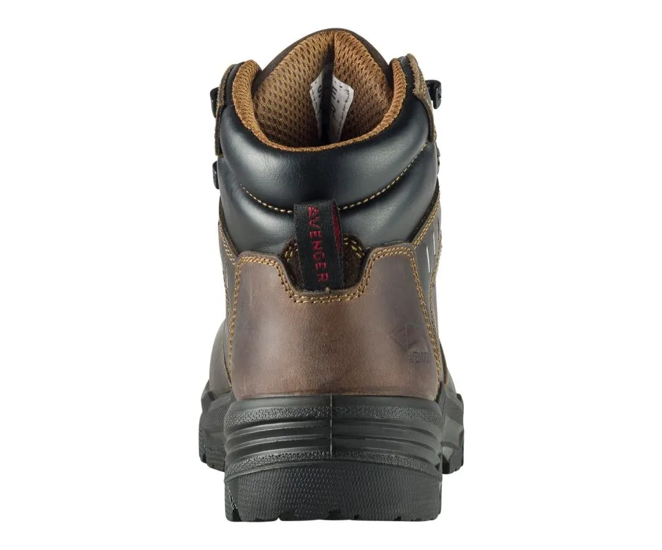 Avenger 7401 Foundation 6" Waterproof Carbon Nanofiber Toe Boot - Brown