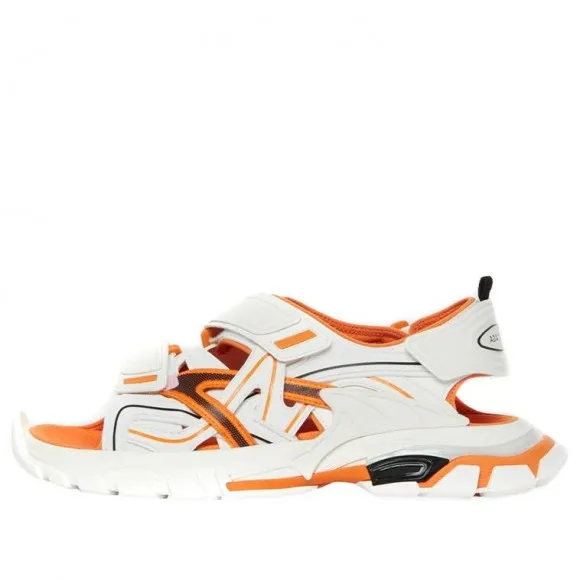 Balenciaga Track White/Orange Sandals 617543W2FH19059