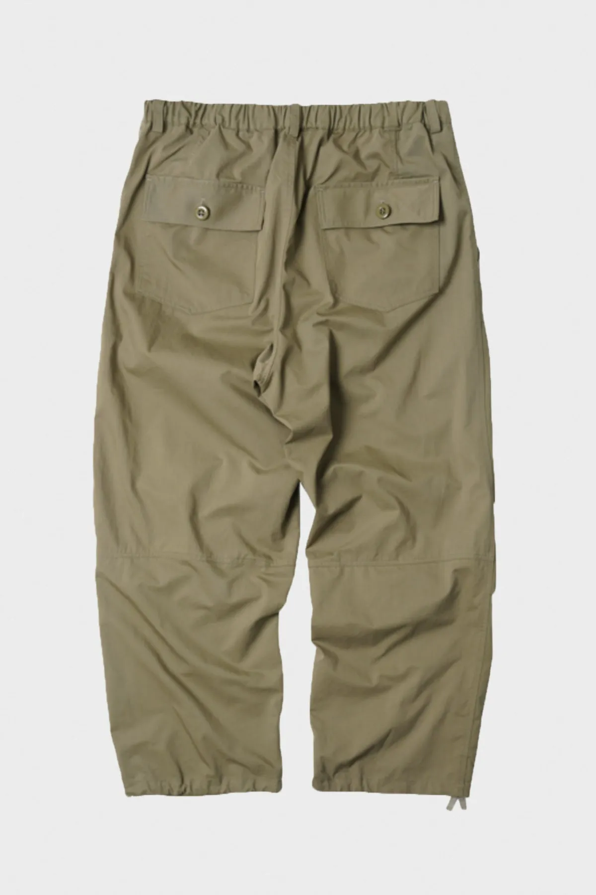 Banding Wide Fatigue Pants - Khaki Beige