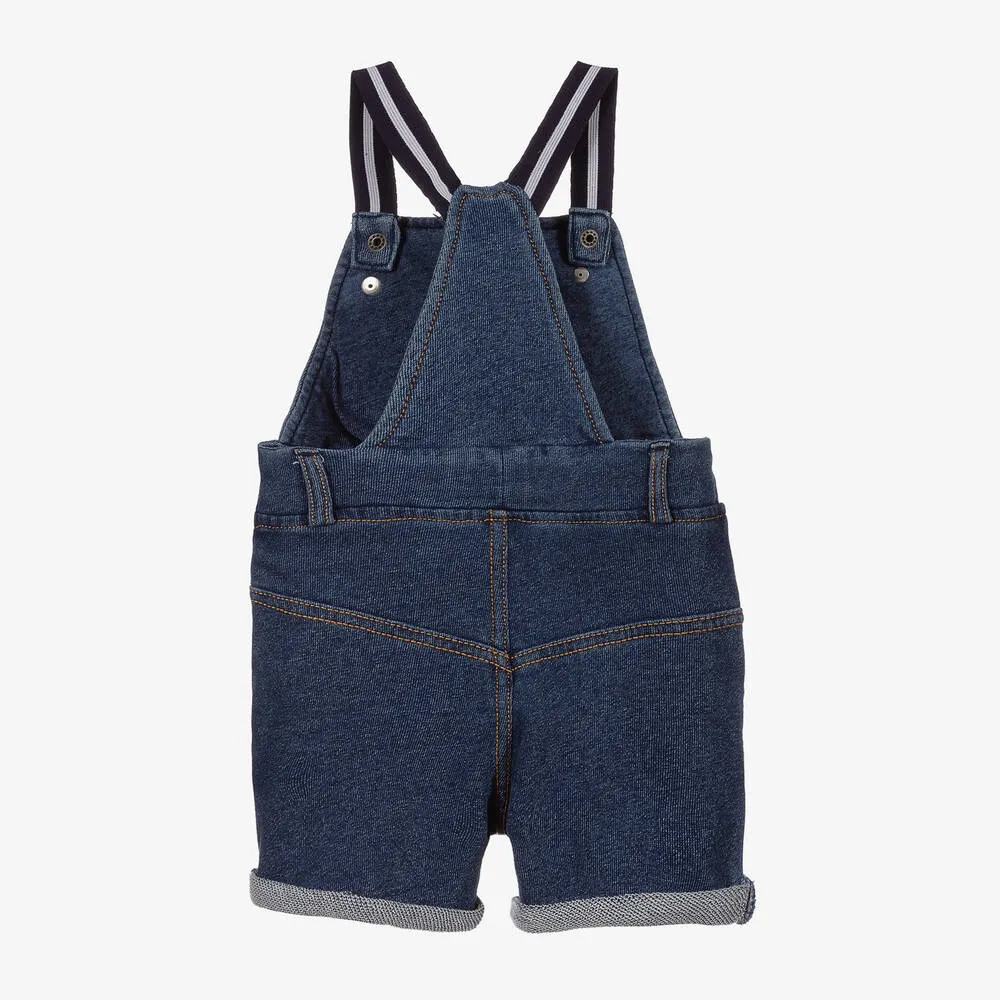 Blue Dungaree Shorts