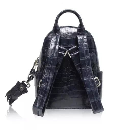 --Blue Renny Belly Crocodile Backpack-