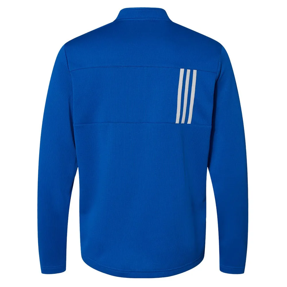 Blues Rock Adidas Double Knit 1/4 Zip Pullover (Men)