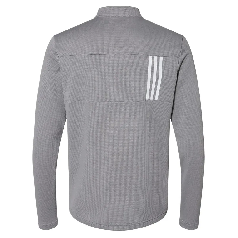 Blues Rock Adidas Double Knit 1/4 Zip Pullover (Men)