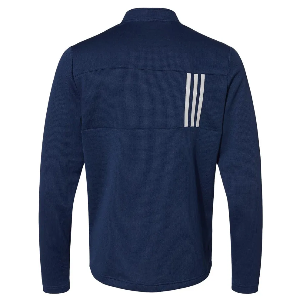 Blues Rock Adidas Double Knit 1/4 Zip Pullover (Men)