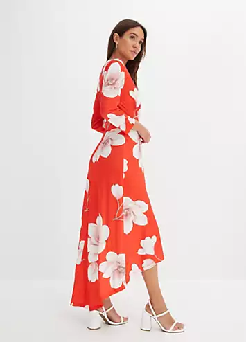 bonprix Floral Print Wrap Dress