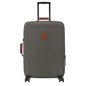 Boxford L Suitcase Brown - Recycled canvas