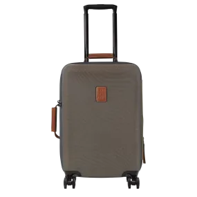 Boxford S Suitcase Brown - Recycled canvas