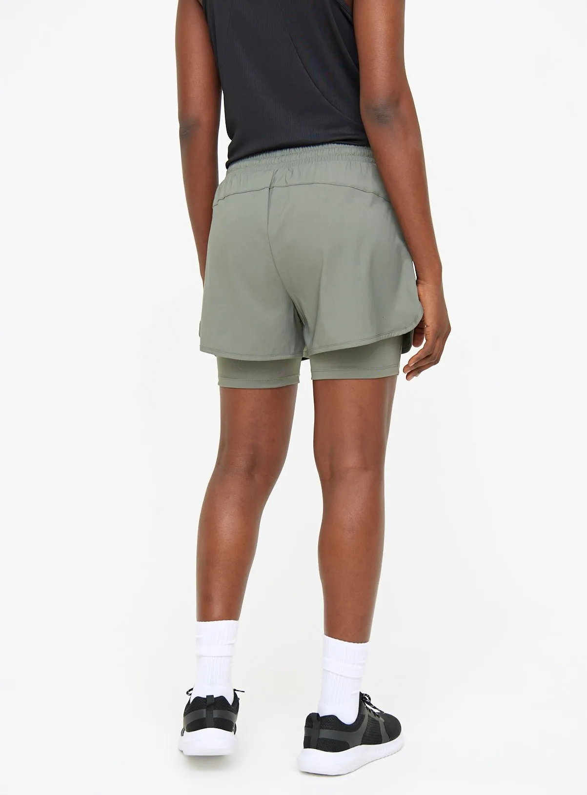 Buy Khaki Double Layer Shorts XXL | Shorts | Tu