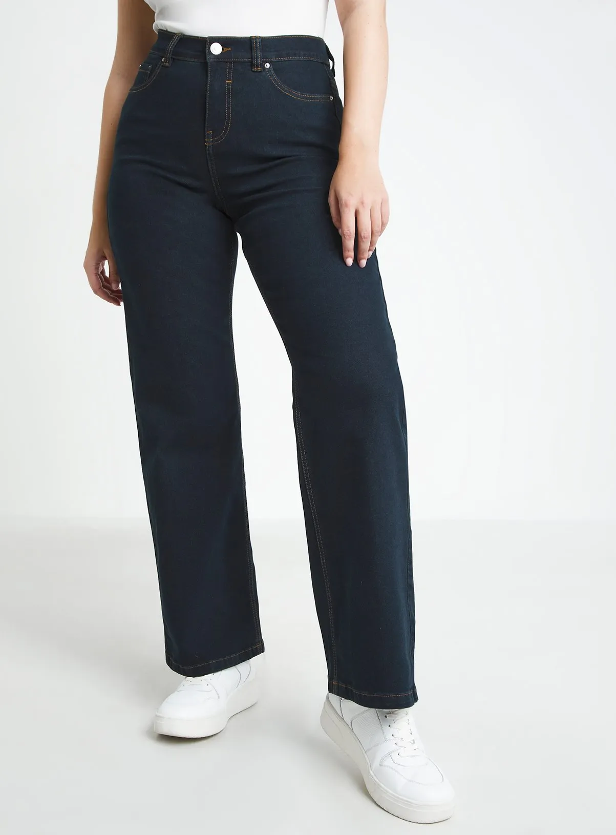 Buy SIMPLY BE 24/7 Indigo Wide Leg Jean 14 | Jeans | Tu