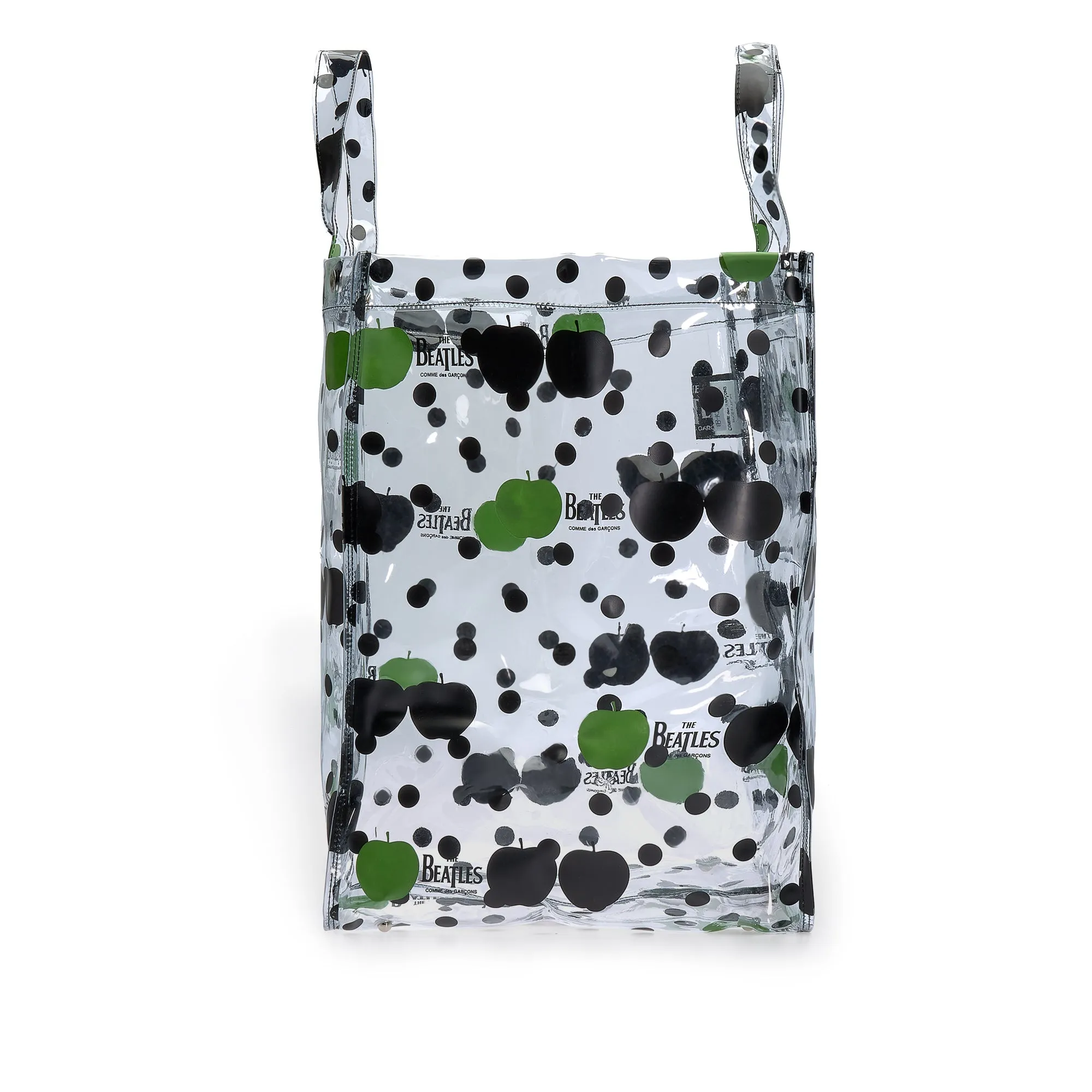 CDG Beatles Big PVC Apple & Dot Tote  VB-K201 Transparent