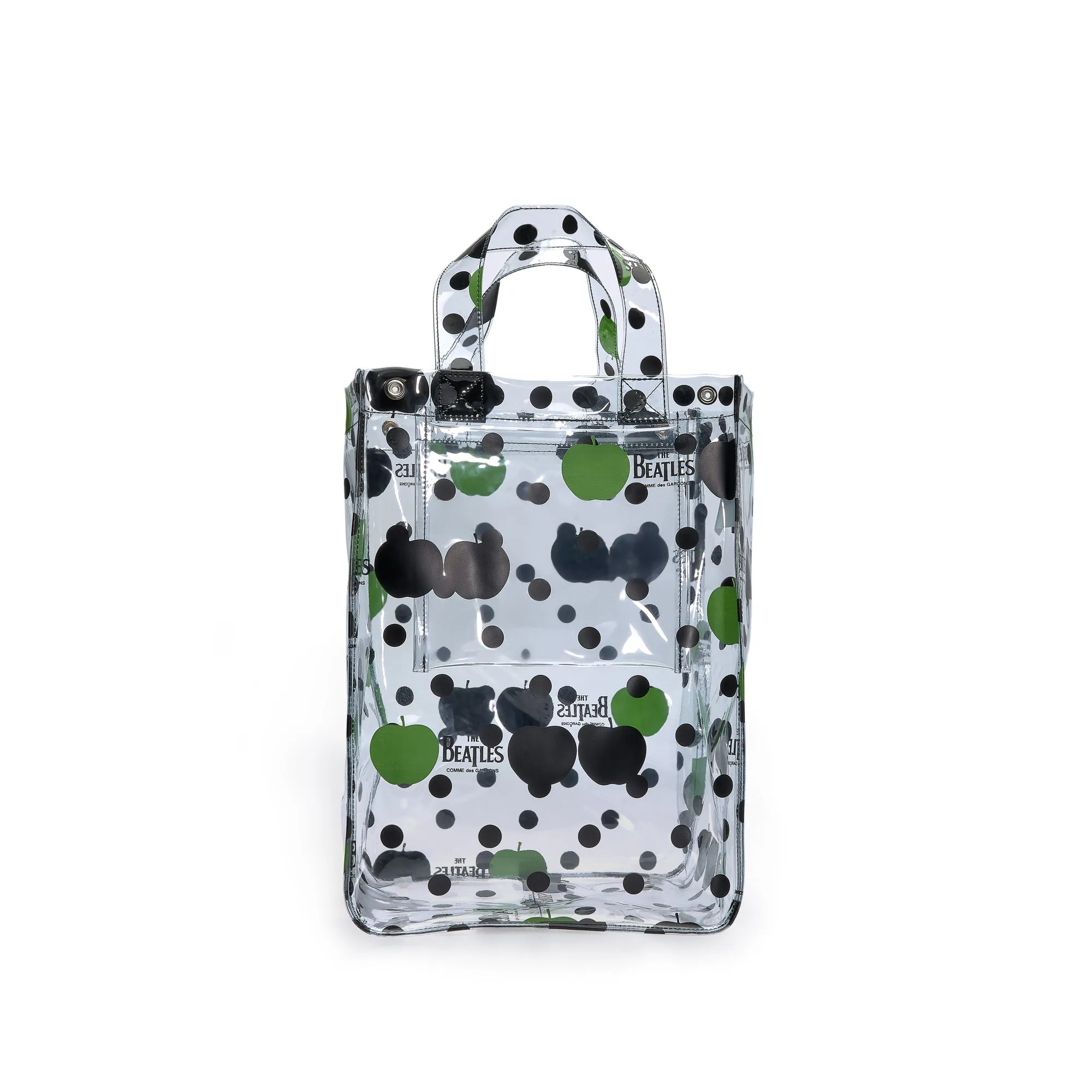 CDG Beatles Small PVC Apple & Dot Tote  VB-K201 Transparent