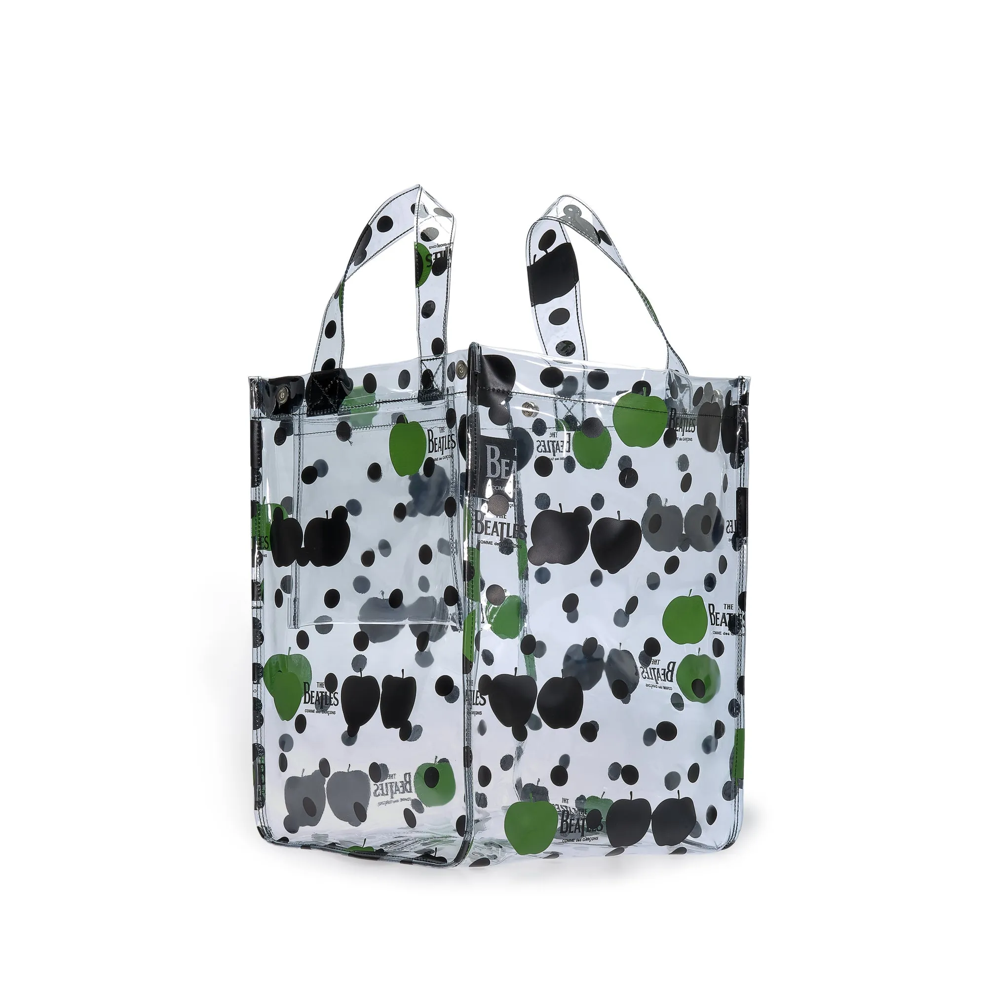 CDG Beatles Small PVC Apple & Dot Tote  VB-K201 Transparent