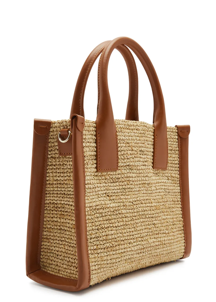 CHRISTIAN LOUBOUTIN By My Side mini raffia tote  -                         -                     -                