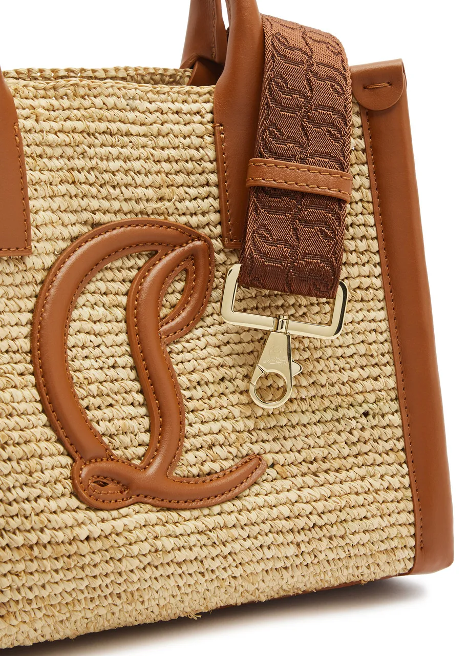 CHRISTIAN LOUBOUTIN By My Side mini raffia tote  -                         -                     -                