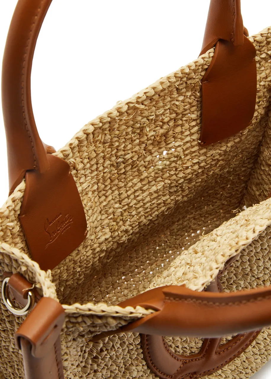 CHRISTIAN LOUBOUTIN By My Side mini raffia tote  -                         -                     -                