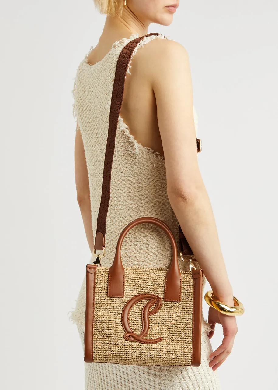 CHRISTIAN LOUBOUTIN By My Side mini raffia tote  -                         -                     -                