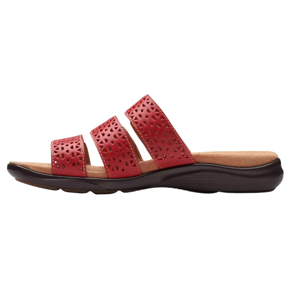 Clarks Kitly Walk Cherry Leather Sandal (Women's)