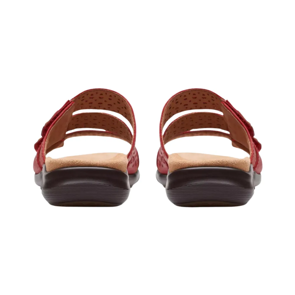 Clarks Kitly Walk Cherry Leather Sandal (Women's)