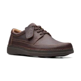 CLARKS MEN'S NATURE 5 LO DARK BROWN LEATHER CASUAL