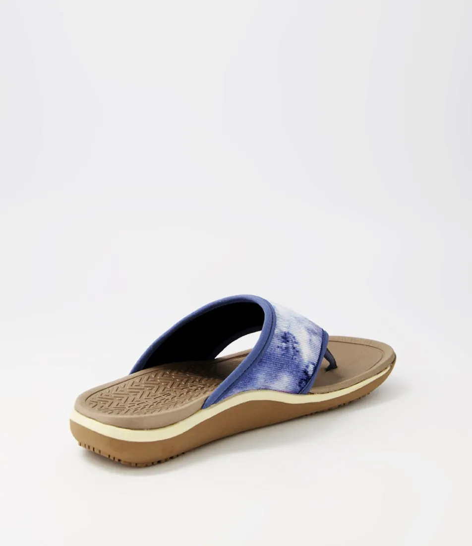 COLORADO Haris Denim Tie Dye Textile Sandals