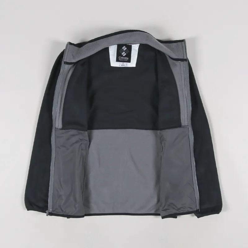 Columbia Back Bowl Fleece Lightweight Black Grey White