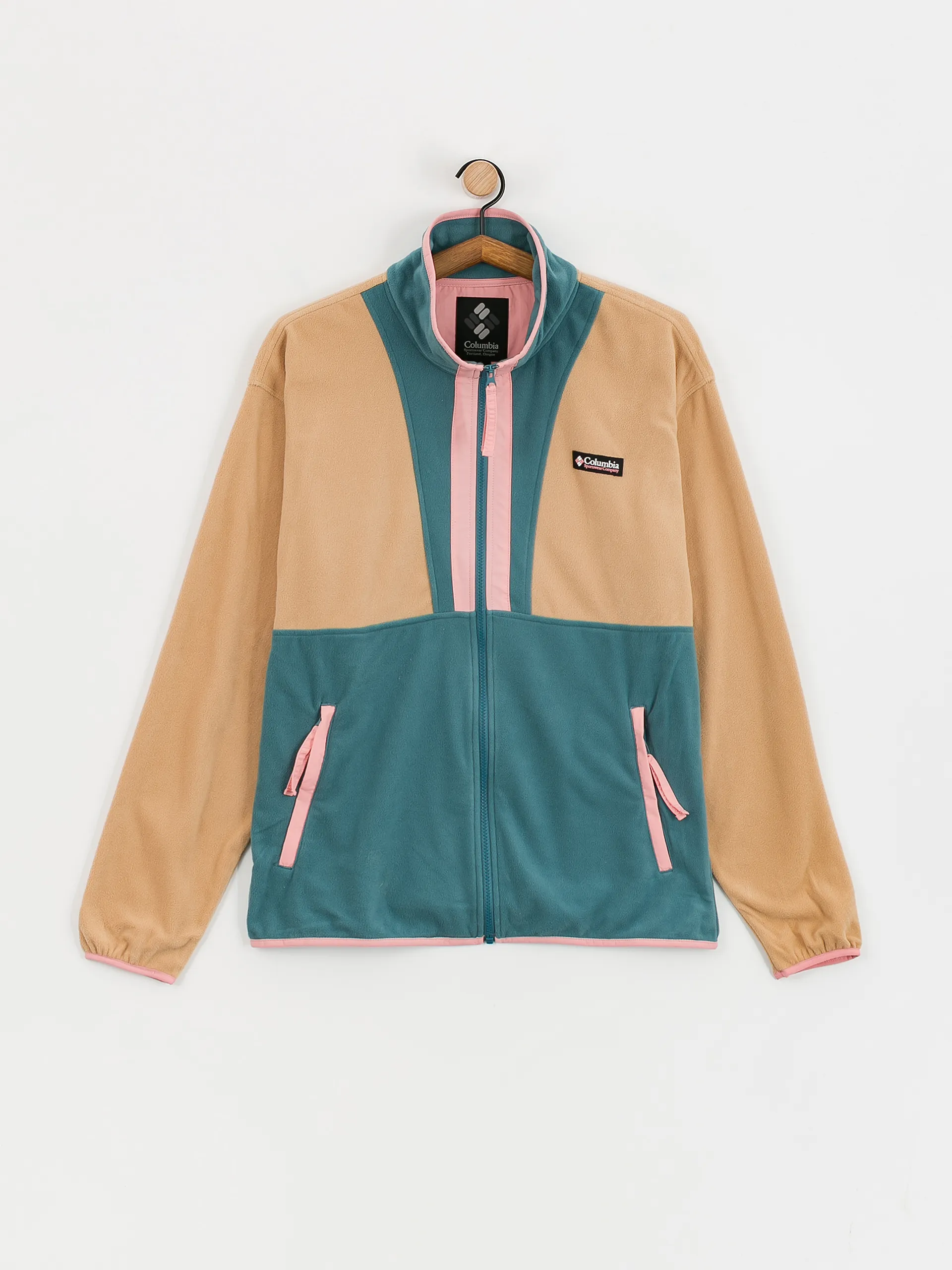 Columbia Back Bowl Lightweight Fleece  (canoe/cloudburst/salmon rose)