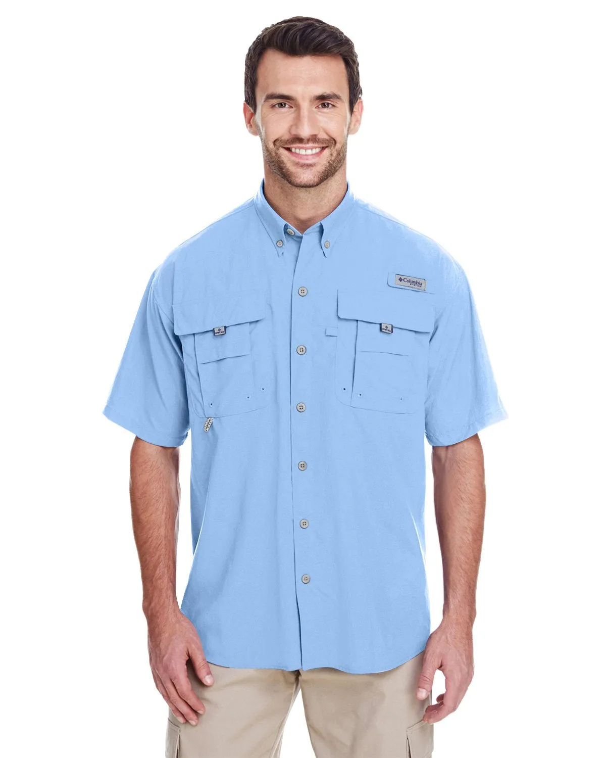 Columbia Bahama Ii Short Sleeve Shirt 7047 Sail