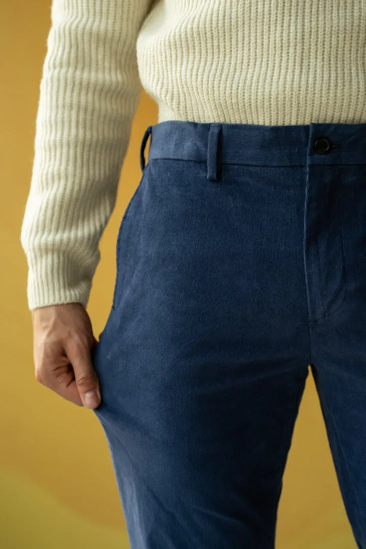 Columbia Blue Corduroy Stretch Pants