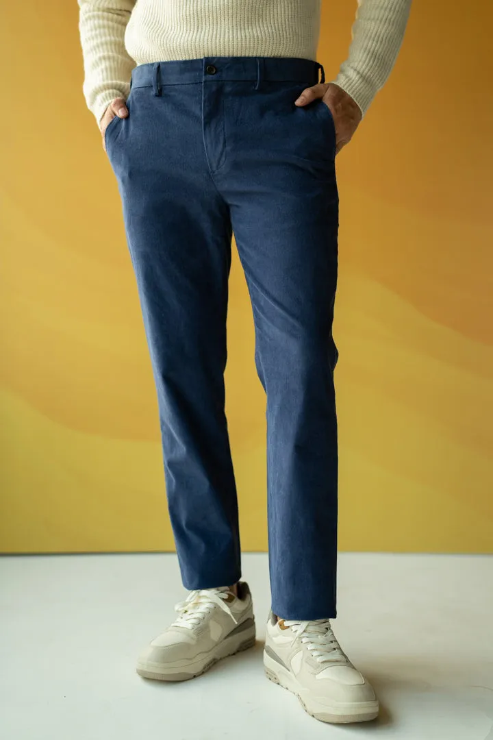 Columbia Blue Corduroy Stretch Pants