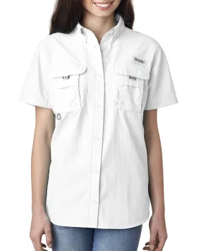 Columbia Ladies Bahama Short Sleeve Shirt 7313 White