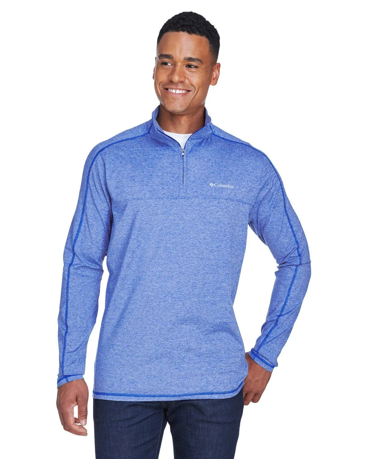 Columbia Tenino Hills Ii Half Zip Pullover 1736741 Azul Heather