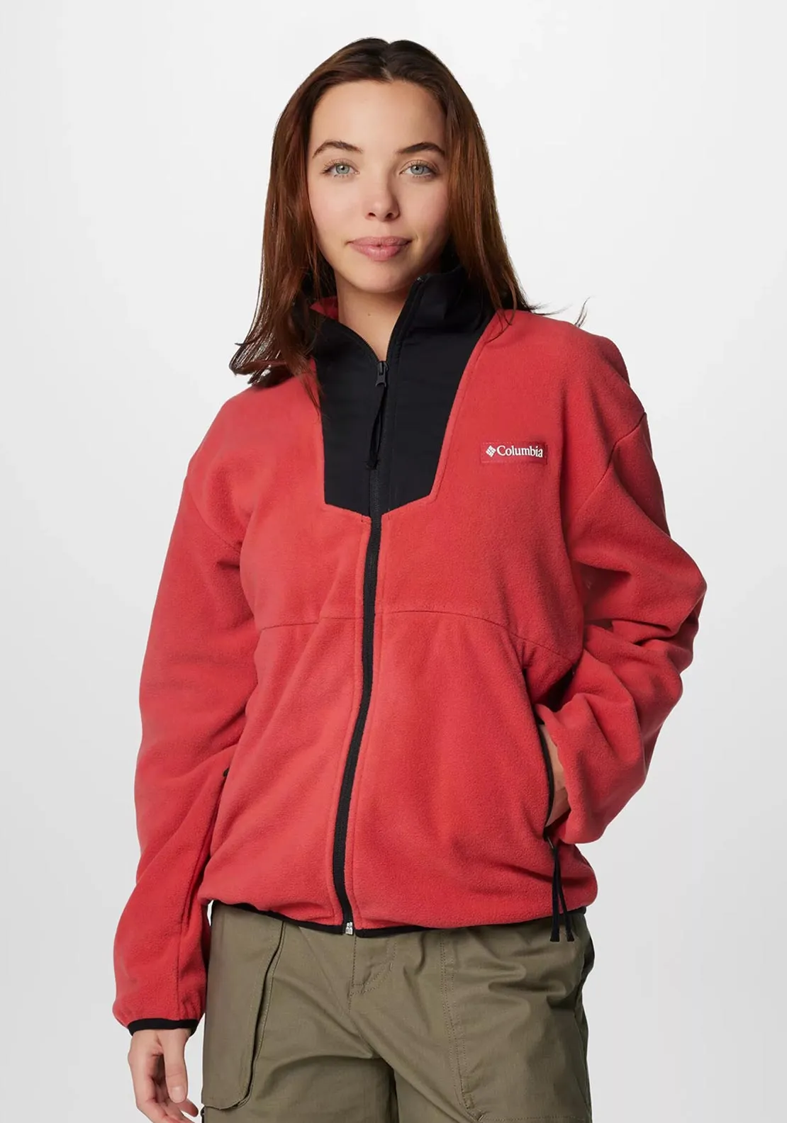 Columbia Womens Sequoia Grove Fleece Jacket, Daredevil