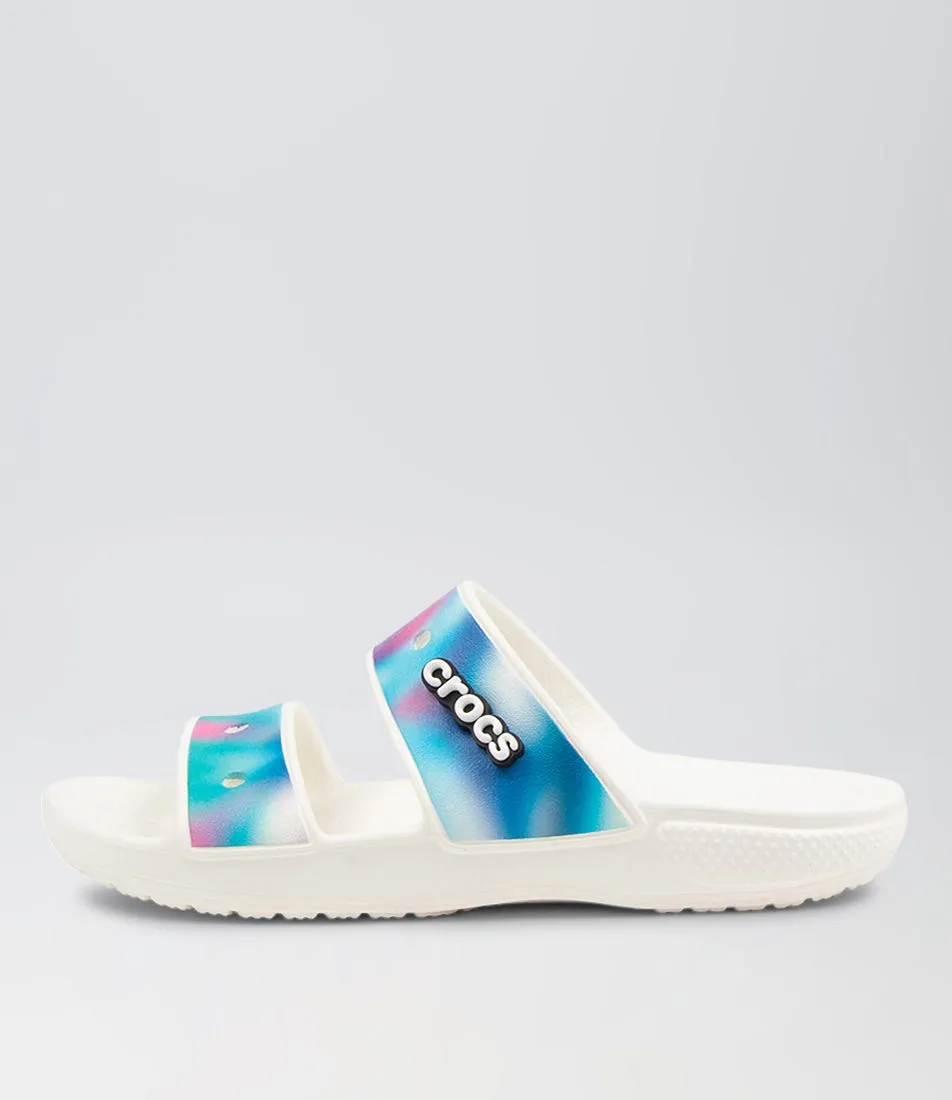 CROCS Classic Solarized White Multi Sandals